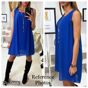 NWT DKNY Cocktail Pleated Sides Dress